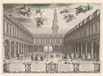 Amsterdam Stock Exchange, 1609 by Dutch School